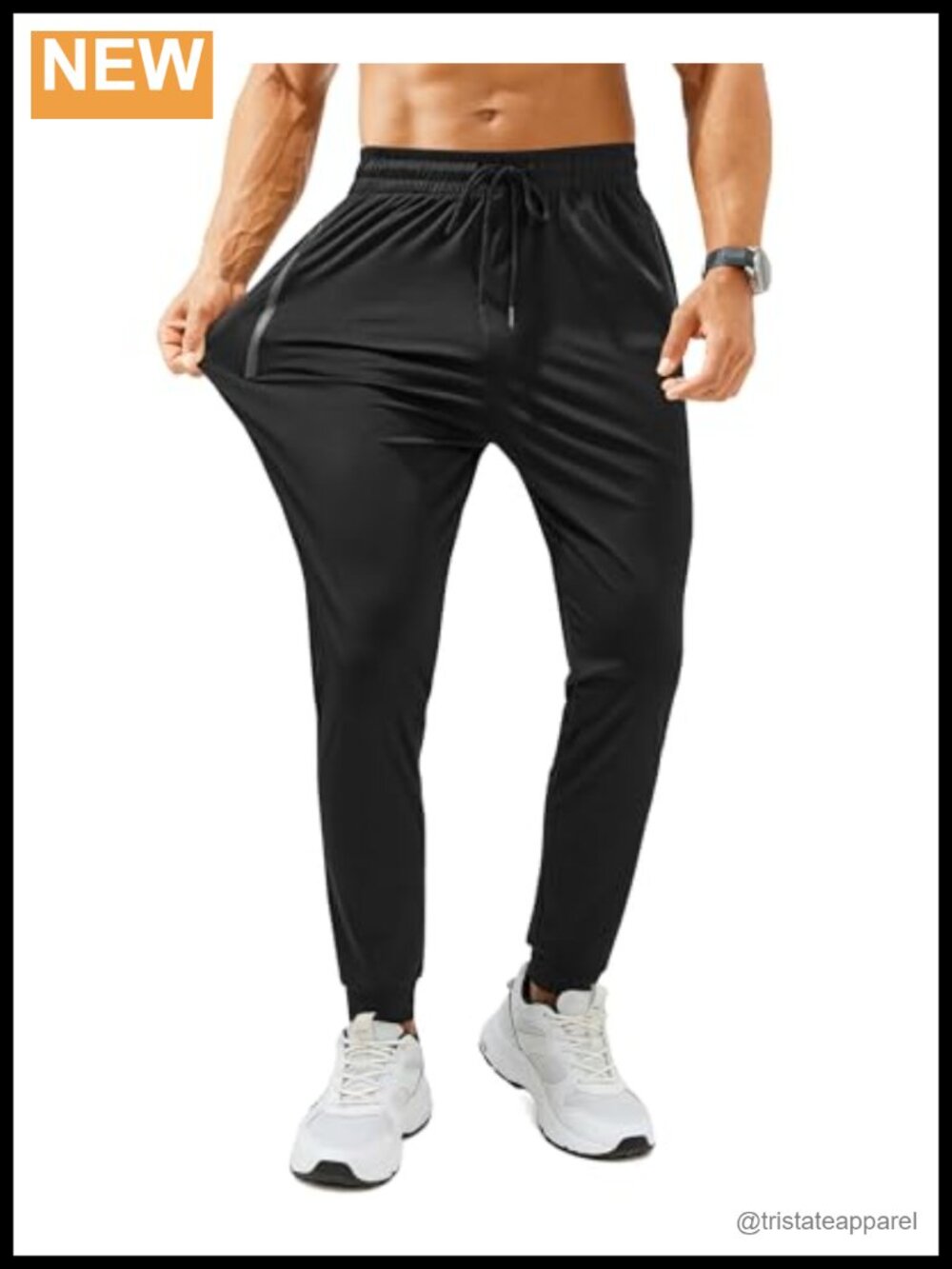 Sweatpants with Zipper Pockets Lightweight Athletic Joggers